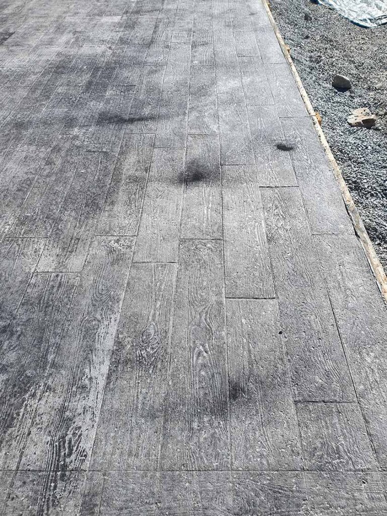 Gjutet däck till villa